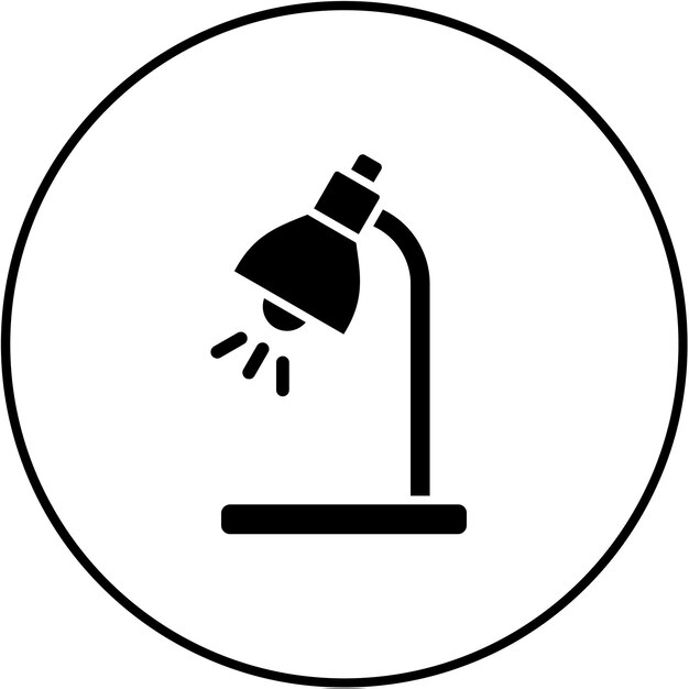 Icono de la lámpara de escritorio