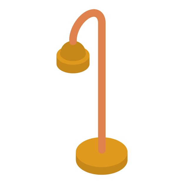 Icono de lámpara de habitación Isométrica del icono de vector de lámpara de habitación para diseño web aislado sobre fondo blanco