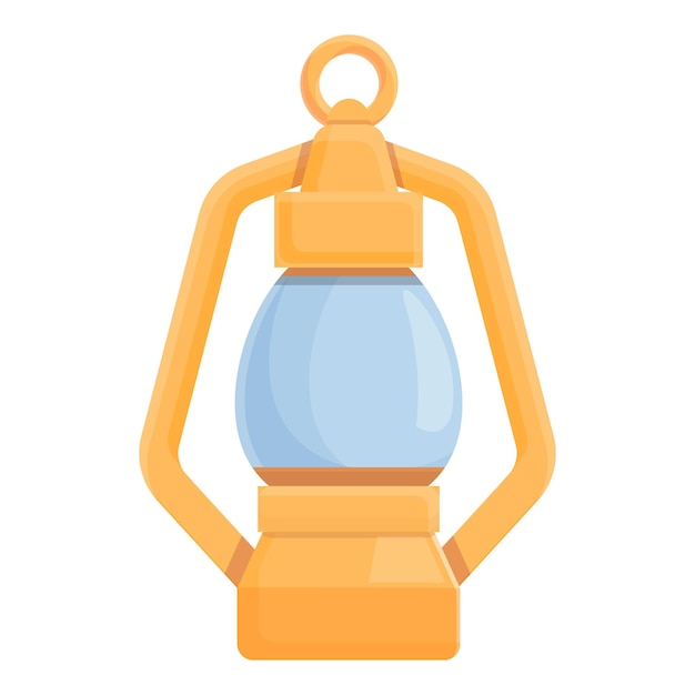 Icono de lámpara de luz de Safari Caricatura de icono de vector de lámpara de luz de Safari para diseño web aislado sobre fondo blanco