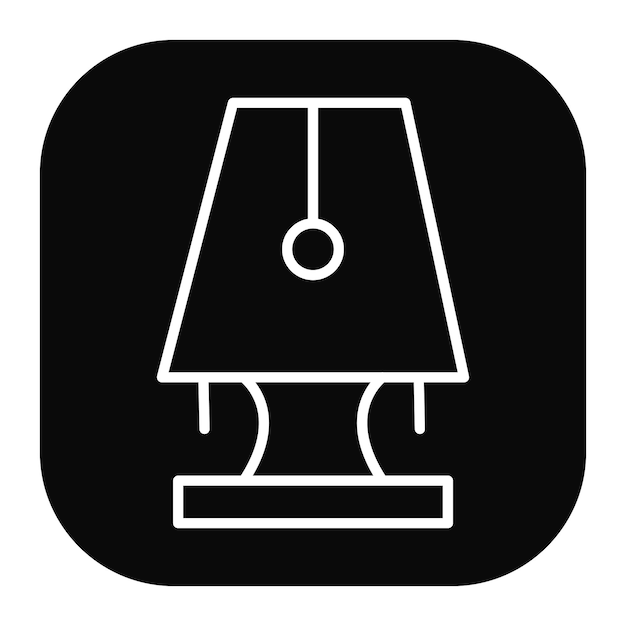 Icono de la lámpara de mesa