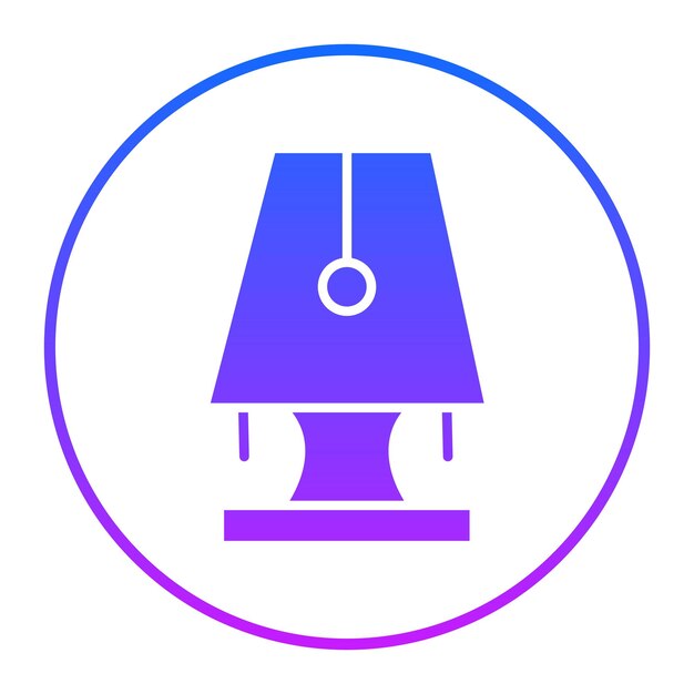 Icono de la lámpara de mesa