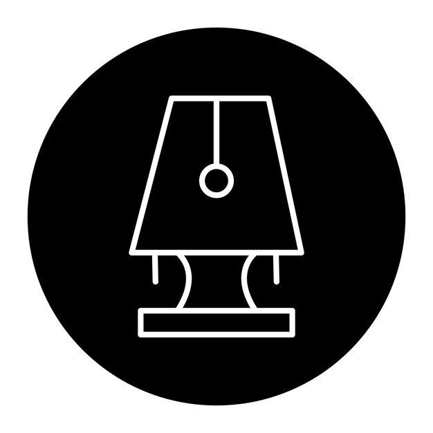Icono de la lámpara de mesa