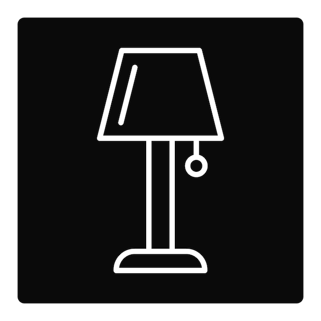 Icono de la lámpara de mesa