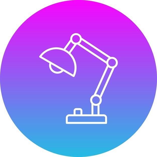Icono de la lámpara de mesa
