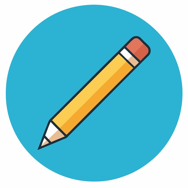 Icono de lápiz amarillo