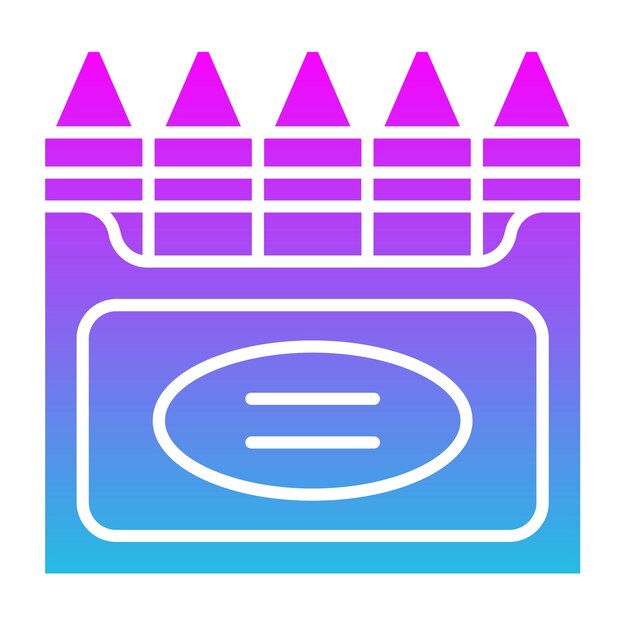 Icono de lápiz de colores