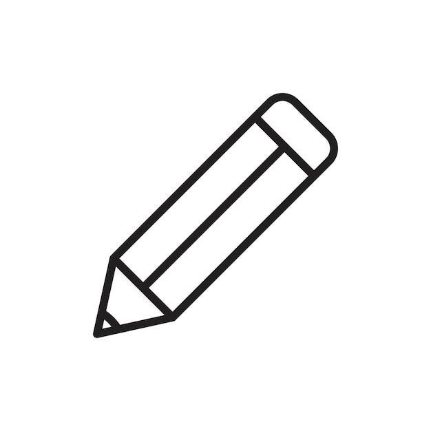 El icono del lápiz establece el signo del contorno