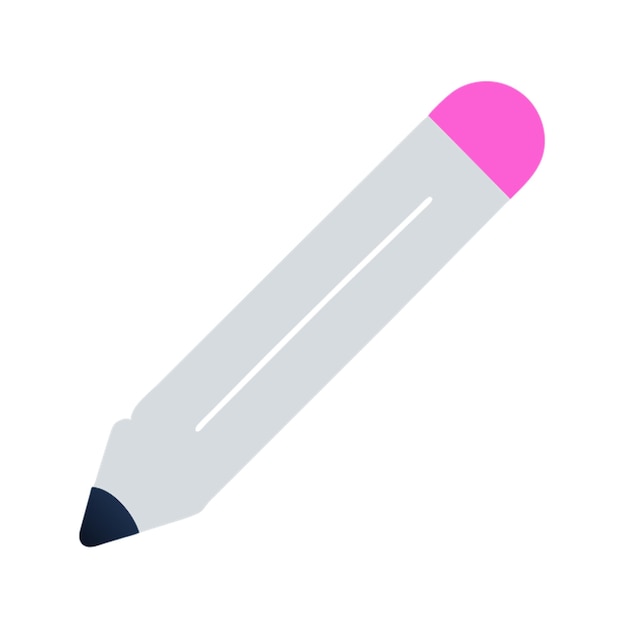 icono de lápiz con formas de colores gradiente