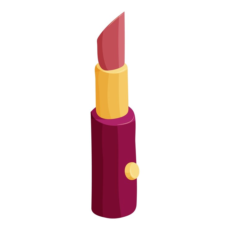 Vector icono de lápiz labial ilustración de dibujos animados del ícono vectorial de lápicabros para la web
