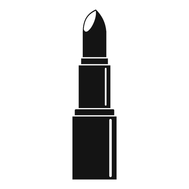 Icono de lápiz labial ilustración sencilla del ícono vectorial de lápicabros para la web