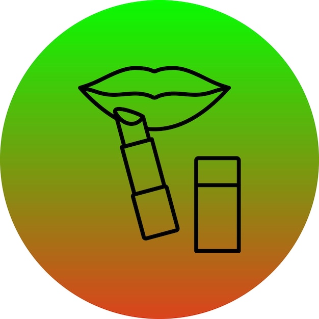 El icono del lápiz labial