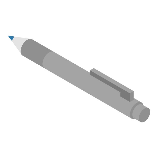 Icono de lápiz moderno Isométrico del icono de vector de lápiz moderno para diseño web aislado sobre fondo blanco