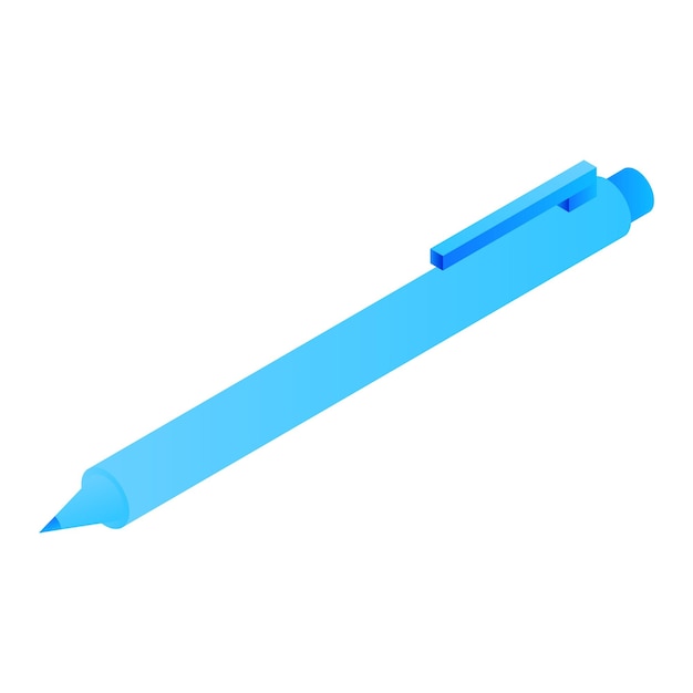 Icono de lápiz de oficina Isométrico del icono de vector de lápiz de oficina para diseño web aislado sobre fondo blanco