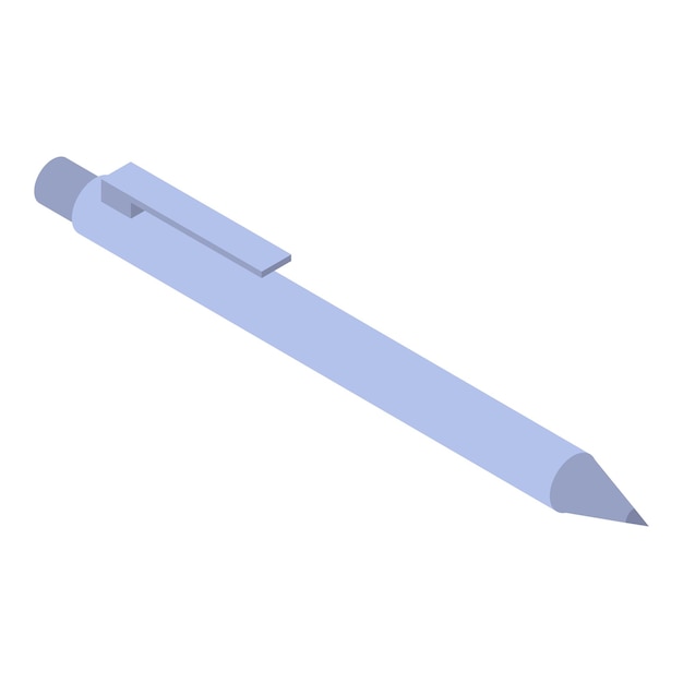 Icono de lápiz de oficina Isométrico del icono de vector de lápiz de oficina para diseño web aislado sobre fondo blanco
