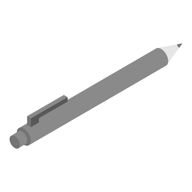 Icono de lápiz de oficina Isométrico del icono de vector de lápiz de oficina para diseño web aislado sobre fondo blanco