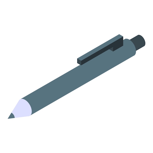Icono de lápiz de oficina Isométrico del icono de vector de lápiz de oficina para diseño web aislado sobre fondo blanco