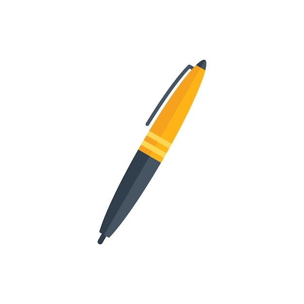 Icono de lápiz de oficina vector plano Texto de papel Bloc de notas lápiz aislado