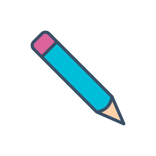 icono de lápiz plantilla vectorial logotipo colección de moda diseño plano