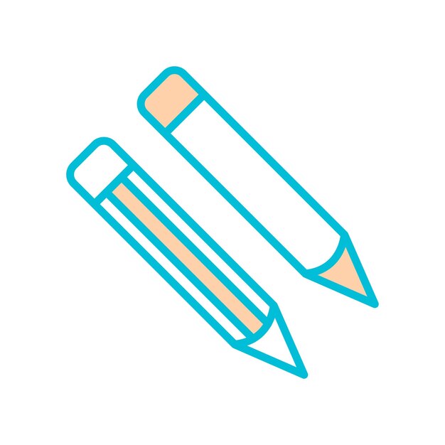 icono de lápiz plantilla vectorial logotipo colección de moda diseño plano