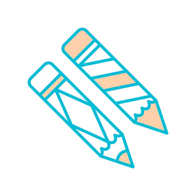 icono de lápiz plantilla vectorial logotipo colección de moda diseño plano