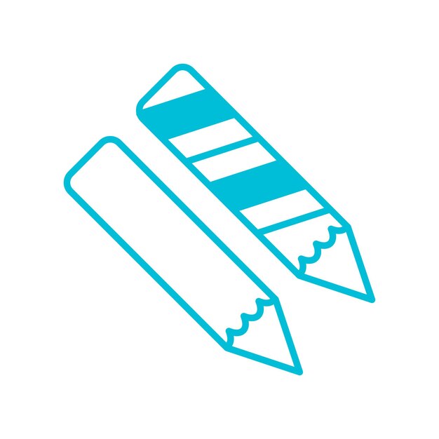 icono de lápiz plantilla vectorial logotipo colección de moda diseño plano