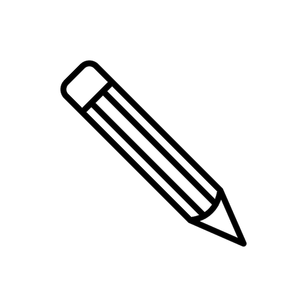 icono de lápiz plantilla vectorial logotipo colección de moda diseño plano
