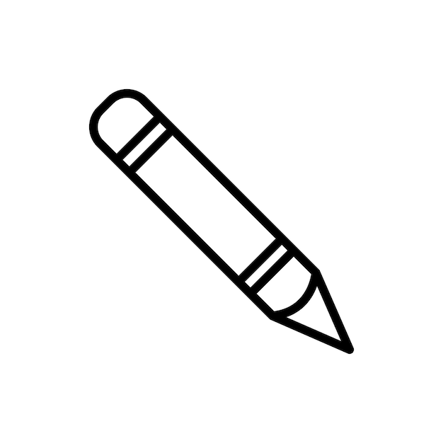 icono de lápiz plantilla vectorial logotipo colección de moda diseño plano