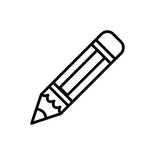 icono de lápiz plantilla vectorial logotipo colección de moda diseño plano