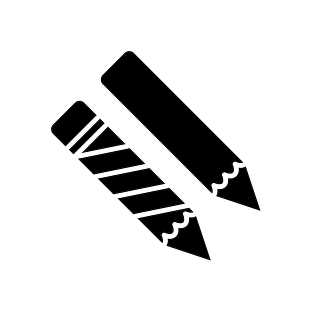 icono de lápiz plantilla vectorial logotipo colección de moda diseño plano