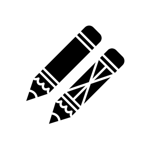 icono de lápiz plantilla vectorial logotipo colección de moda diseño plano