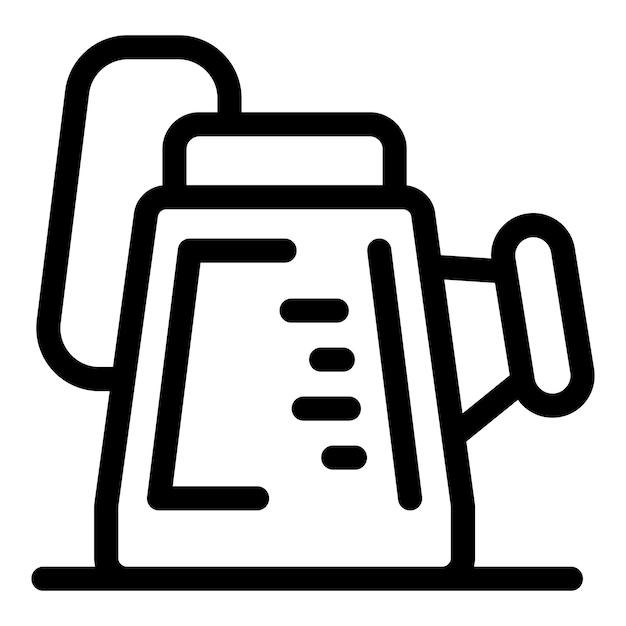 Icono de la lata de riego que representa una herramienta de jardinería para el cuidado de las plantas