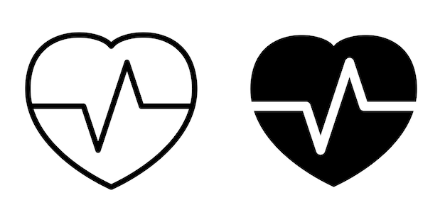El icono de los latidos del corazón