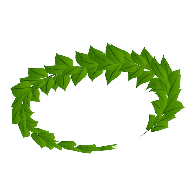 Icono de laurel de victoria Isométrico de icono de vector de laurel de victoria para diseño web aislado sobre fondo blanco