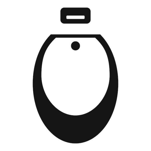 Icono de lavabo de inodoro vector simple Wc baño Diseño de género