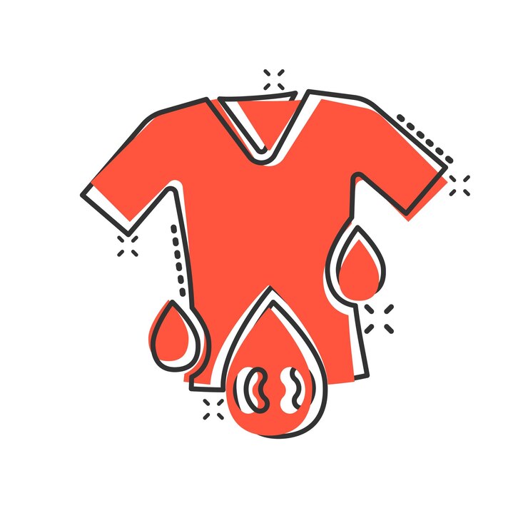 Vector icono de lavado de camisetas en estilo cómico ropa seca ilustración vectorial de dibujos animados en fondo blanco aislado concepto de negocio de efecto salpicaduras de lavandería de camisa