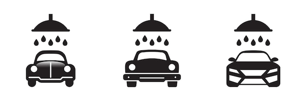 Icono de lavado de coches ilustración vectorial