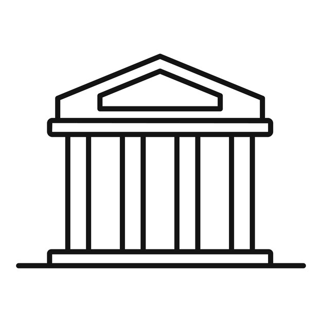 Icono de lavado de dinero del banco Icono de vector de lavado de dinero del banco de contorno para diseño web aislado sobre fondo blanco