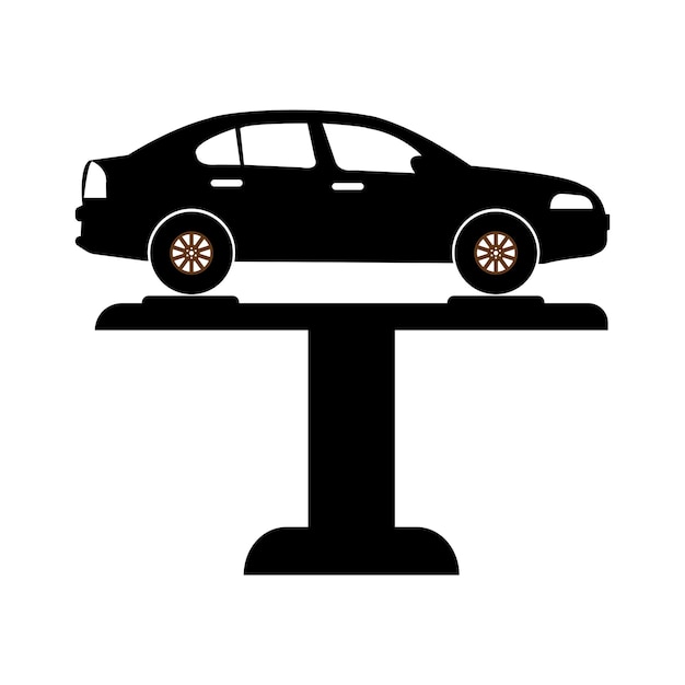 El icono del lavado hidráulico de automóviles