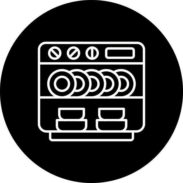 El icono del lavador de platos