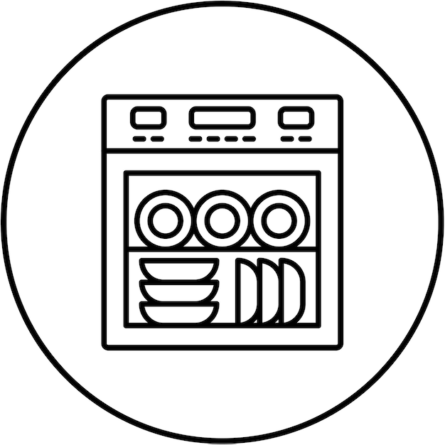 El icono del lavador de platos