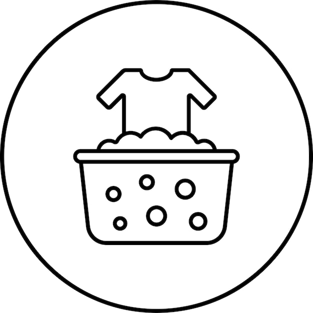 El icono de la lavandería