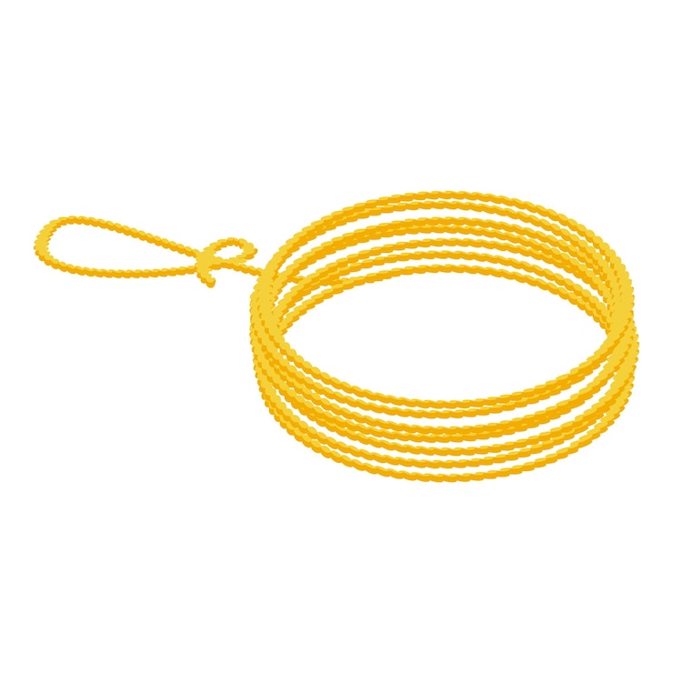 Vector icono de lazo de cordón isométrico de icono de vector de lazo de cordón para diseño web aislado sobre fondo blanco