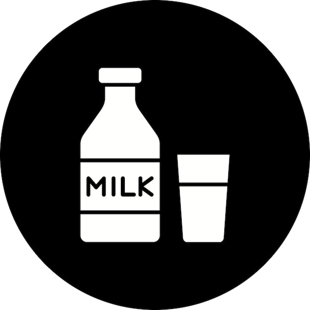 Vector icono de la leche