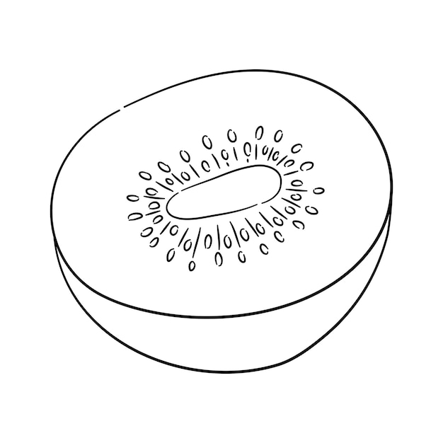 Icono de lechuga Doodlestyle con un boceto negro dibujado a mano Ilustración vectorial
