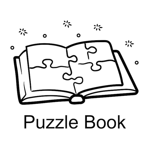 Icono de lectura de la biblioteca en estilo boceto