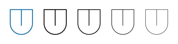 Icono de lengua Logotipo vectorial de esquema para la aplicación web