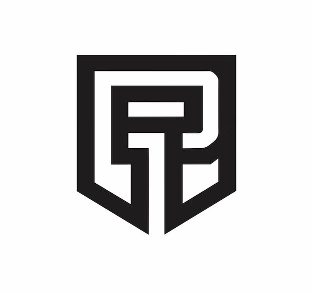 El icono de la letra del alfabeto GP o PG