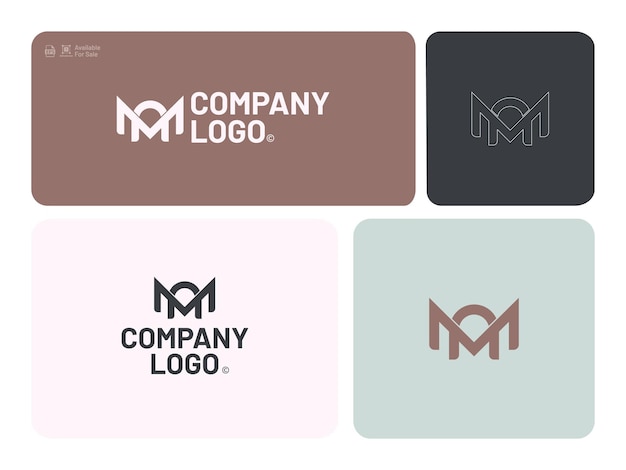 Icono de la letra del alfabeto logotipo MU