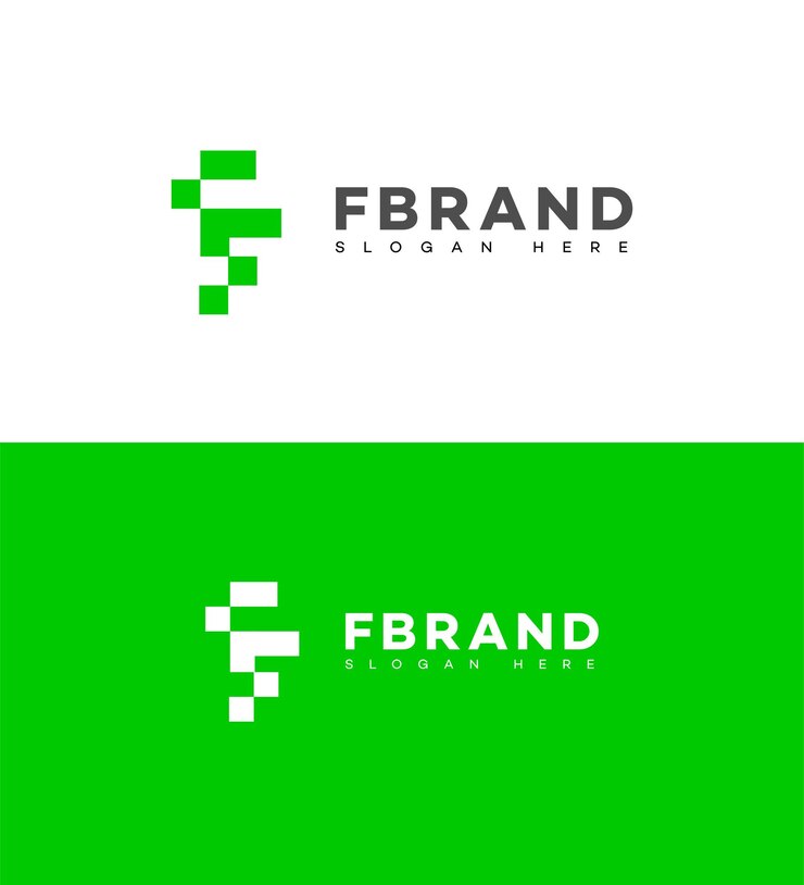 Vector icono de la letra f identidad de la marca f plantilla de símbolo de la letra