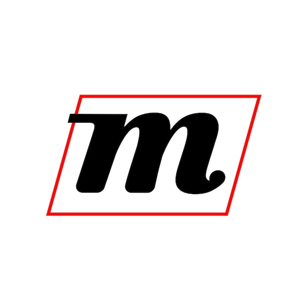 Icono de letra inicial del nombre de la empresa m